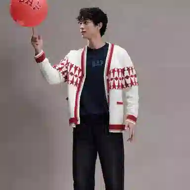 GAP x 8ON8 Colorblock V-Neck Cardigan