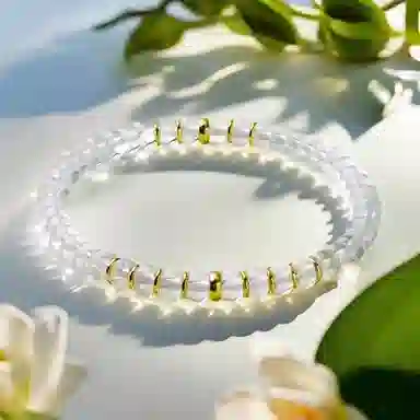 彗时 经典设计 白水晶 手串 男女同款情侣款