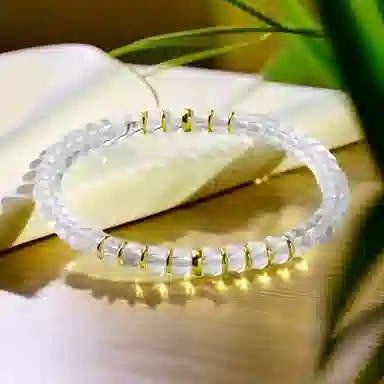 彗时 经典设计 白水晶 手串 男女同款情侣款