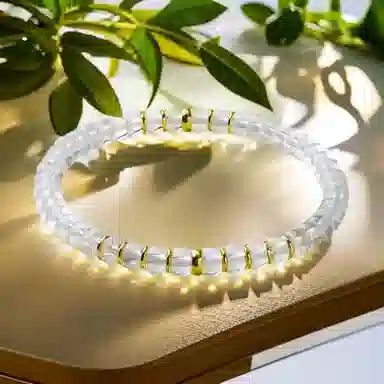 彗时 经典设计 白水晶 手串 男女同款情侣款