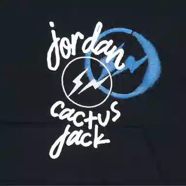 Jordan x Travis Scott x Fragment Design Hoodie Black