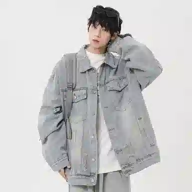 Zofili Vintage Washed Denim Jacket