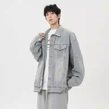 Zofili Vintage Washed Denim Jacket