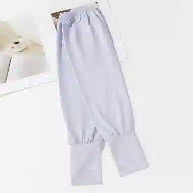 上海故事 冰丝遮阳出行护臂纯色简约冰感遮阳袖套户外骑行 锦纶 防晒袖 女款