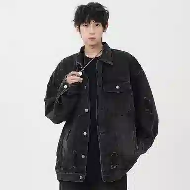 Zofili Vintage Washed Denim Jacket