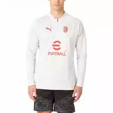 PUMA AC Milan Long Sleeve Tee White