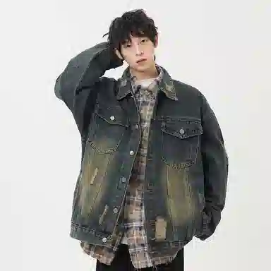 Zofili Vintage Washed Denim Jacket