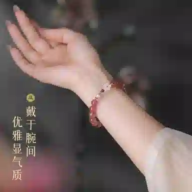 【天赐良缘】 凤凰涅磐 旺桃花粉水晶转运珠新中式淡水珍珠手饰 原创设计小众高级感#好运 草莓晶 手串 女款