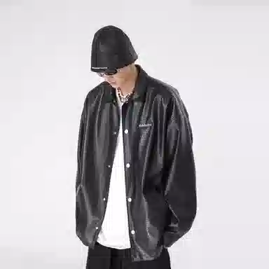 BJHG Crocodile Pattern PU Jacket