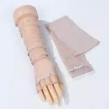 上海故事 遮阳清爽透气长款遮阳外出百搭户外遮阳 锦纶 防晒袖 女款