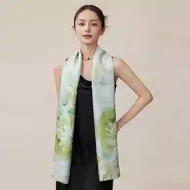 上海故事 丝墨新篇提花绫桑蚕丝礼盒装 披肩 女款