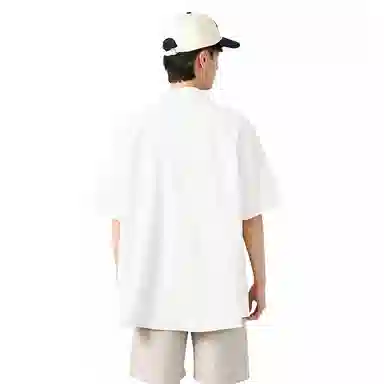 棉致 休闲宽松基础简约轻薄滑爽垂感百搭通勤舒适柔软细腻短袖衬衫 男女同款