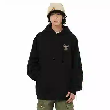 【dme】 日系休闲潮流连帽重磅原创印花百搭卫衣 男女同款