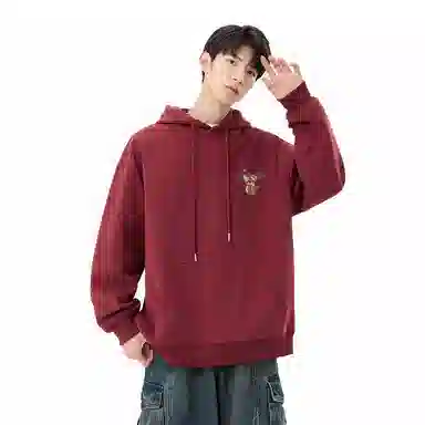 【dme】 日系休闲潮流连帽重磅原创印花百搭卫衣 男女同款