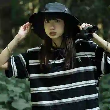 优幽兰 百搭休闲高级感大檐显脸小遮阳时尚小众设计感拼色户外登山帽防紫外线可调节 棉 防晒帽 男女同款情侣款