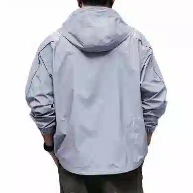 格蓝鹿 纯色美式休闲连帽防晒服 男款