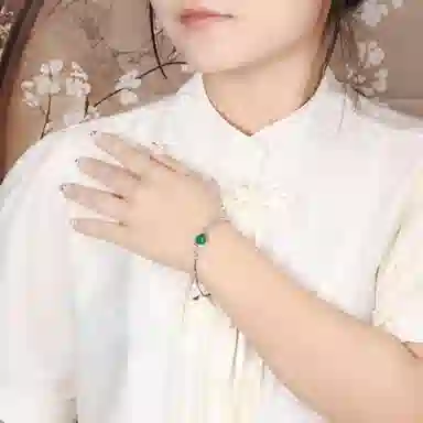 【温润典雅】 老凤祥 琵琶 国潮新中式复古民族风设计 烟雨江南百搭汉服旗袍优雅时尚高级感 可调节#好运 玉髓 手链 女款