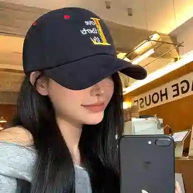 艾佳微 时尚大头围 破旧感遮阳防晒帽 旅行百搭 棉 鸭舌帽 男女同款情侣款