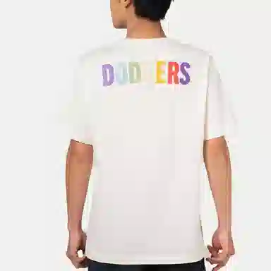 New Era Ivory Dodgers Logo Tee