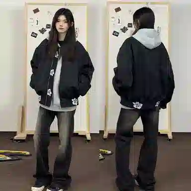 VIPGOOSE vintagecleanfitbomber