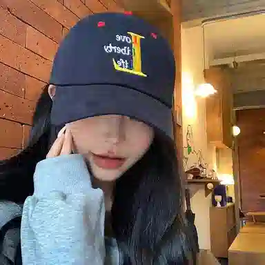 艾佳微 时尚大头围 破旧感遮阳防晒帽 旅行百搭 棉 鸭舌帽 男女同款情侣款