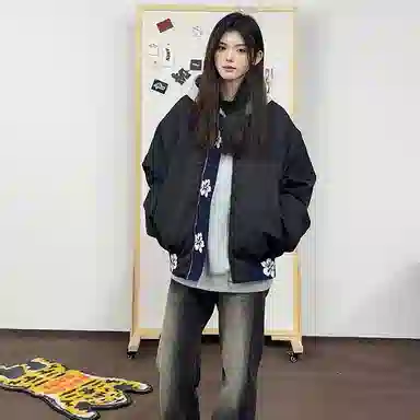 VIPGOOSE vintagecleanfitbomber