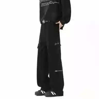 王者荣耀 鲁班七号星空梦想款 美式复古高街潮流工装多口袋设计宽松百搭日常校园青春通勤舒适柔软透气中腰经典直筒休闲裤 男女同款