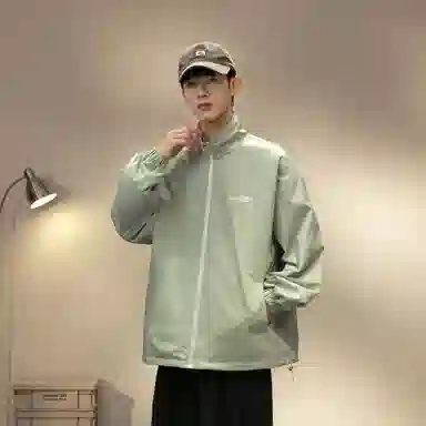 王者荣耀 鲁班七号星空梦想款 美式复古双面穿纯色街头潮流口袋户外登山旅游宽松休闲字母设计印花耐磨机能风通勤外套夹克 男女同款