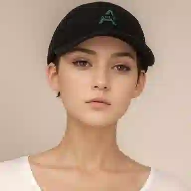 北极绒 复古高顶刺绣大头围显脸小字母时尚潮流遮阳 棉 鸭舌帽 男女同款情侣款