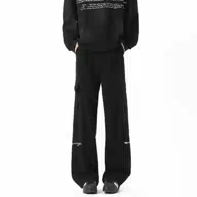 王者荣耀 鲁班七号星空梦想款 美式复古高街潮流工装多口袋设计宽松百搭日常校园青春通勤舒适柔软透气中腰经典直筒休闲裤 男女同款