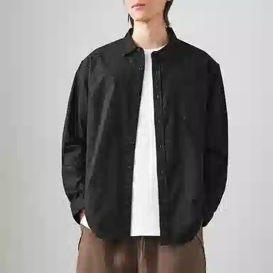 杜克恩 透气柔软亲肤纯色长袖衬衫 男女同款