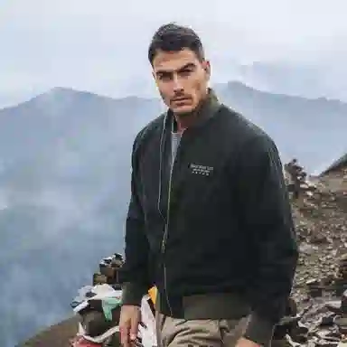 AKCLUB MA-1 Canvas Bomber Jacket