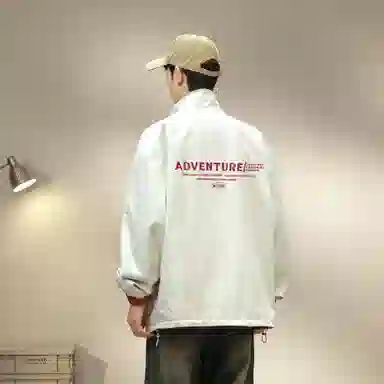 王者荣耀 鲁班七号星空梦想款 美式复古双面穿纯色街头潮流口袋户外登山旅游宽松休闲字母设计印花耐磨机能风通勤外套夹克 男女同款