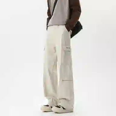 王者荣耀 鲁班七号星空梦想款 美式复古高街潮流工装多口袋设计宽松百搭日常校园青春通勤舒适柔软透气中腰经典直筒休闲裤 男女同款