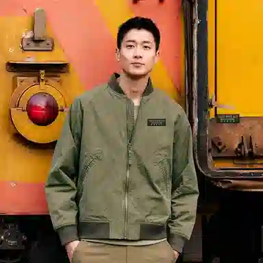 AKCLUB MA-1 Canvas Bomber Jacket