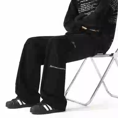 王者荣耀 鲁班七号星空梦想款 美式复古高街潮流工装多口袋设计宽松百搭日常校园青春通勤舒适柔软透气中腰经典直筒休闲裤 男女同款