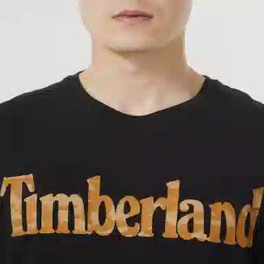 Timberland Letter Loose Crew Tee Black