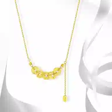 牧言 五帝钱碎冰冰 国潮复古简约气质小众设计高级感 光面立体镂空铜钱钱币波光粼粼流苏招财字牌锁骨链 好运 合金 项链 女款