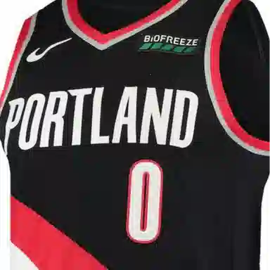 Nike NBA Jersey Trail Blazers Lillard 0 Black