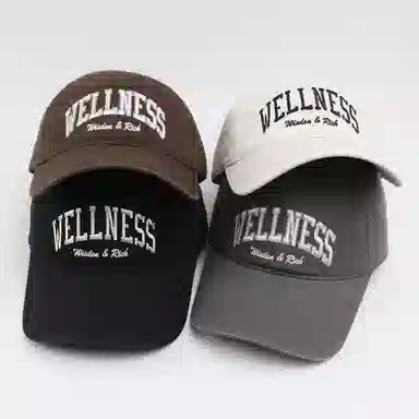 钓鱼熊 韩版加深软顶百搭大头围运动宽檐显脸小 棉 鸭舌帽 男女同款情侣款