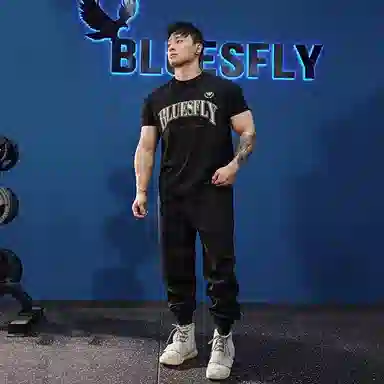 BLUESFLY Printed Sleeve-Cuff T-Shirt