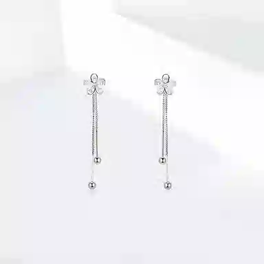 饰伴 花漾梦境 简约时尚新中式国潮 小众设计 气质优雅 温柔大方  日常百搭 合金 耳环 女款