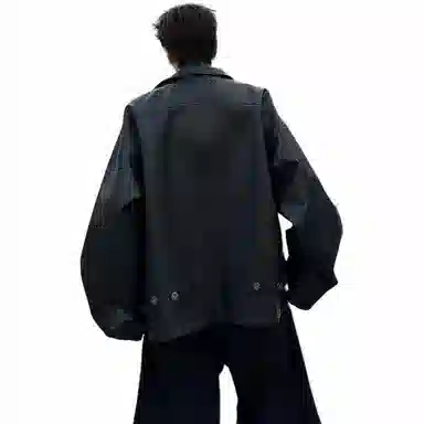 MIIRACER Leather Jacket Black