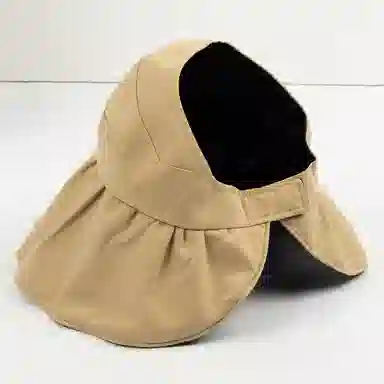 上海故事 帽子夏防紫外线黑胶涂层户外双倍防护空顶帽透气大檐遮阳折叠渔夫帽 聚酯纤维 防晒帽 女款