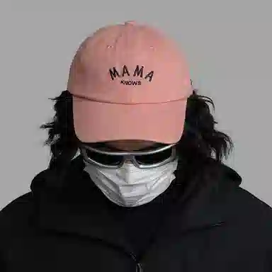 浪莎 日系百搭休闲软浅顶字母刺绣遮阳户外 棉 鸭舌帽 男女同款情侣款