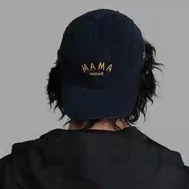 浪莎 日系百搭休闲软浅顶字母刺绣遮阳户外 棉 鸭舌帽 男女同款情侣款