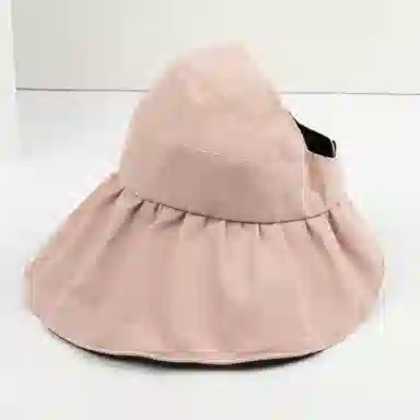 上海故事 帽子夏防紫外线黑胶涂层户外双倍防护空顶帽透气大檐遮阳折叠渔夫帽 聚酯纤维 防晒帽 女款