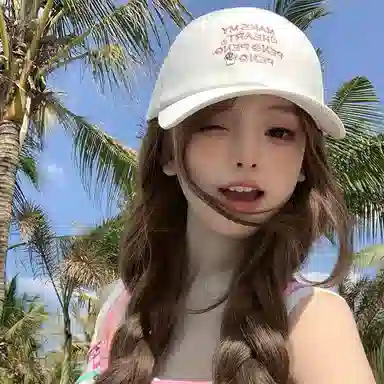 艾佳微 日常可爱小羊字母防晒遮阳帽大头围显脸小韩系简约百搭款 棉 鸭舌帽 男女同款情侣款 多色