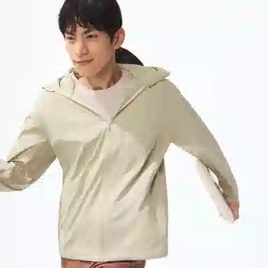 蕉下 超薄吸湿速干高弹防紫外线连帽长袖纯色防晒服 男款