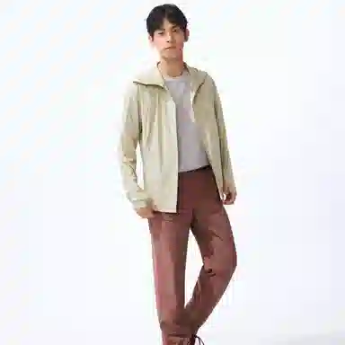 蕉下 超薄吸湿速干高弹防紫外线连帽长袖纯色防晒服 男款